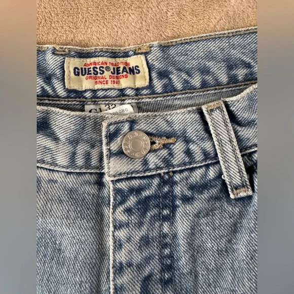 GUESS Vintage 90s Men’s Straight Leg Jeans High Rise Y2K - Picture 4 of 11